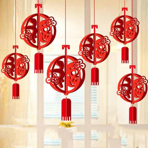 6pcs/bag 2021 chinese year decorations red lantern small pendant spring fu ornaments decorative objects & figurines
6pcs/bag 2021 chinese year decorations red lantern small pendant spring fu ornaments decorative objects & figurines