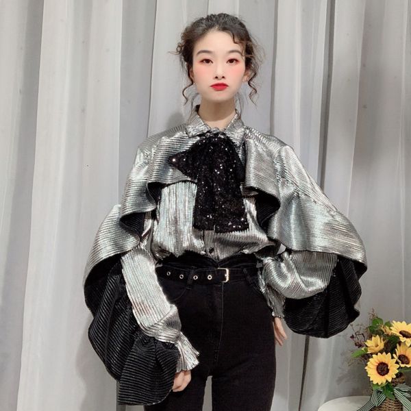 flounces tendence gola double-layer arches for women slobbering sleeve sequins shirt famale 2021 custom, White
flounces tendence gola double-layer arches for women slobbering sleeve sequins shirt famale 2021 custom, White