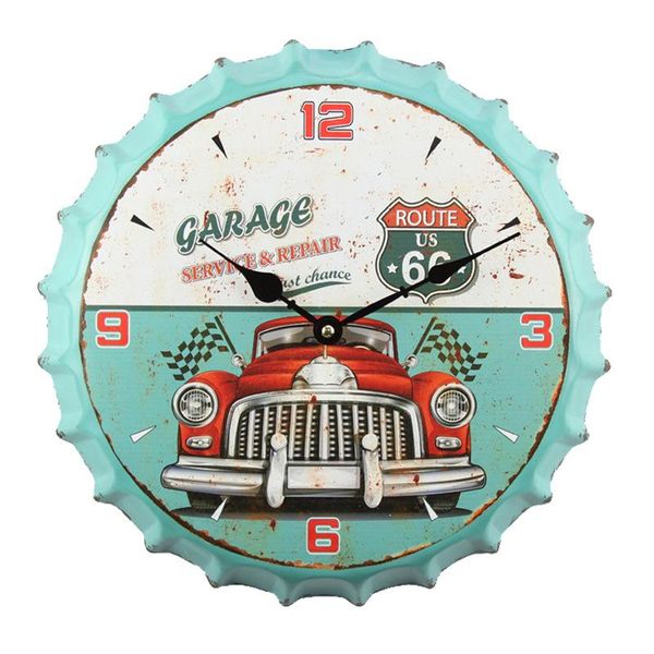 retro bottle cap wall clock living room creative personality household silent electronic quartz clocks
retro bottle cap wall clock living room creative personality household silent electronic quartz clocks