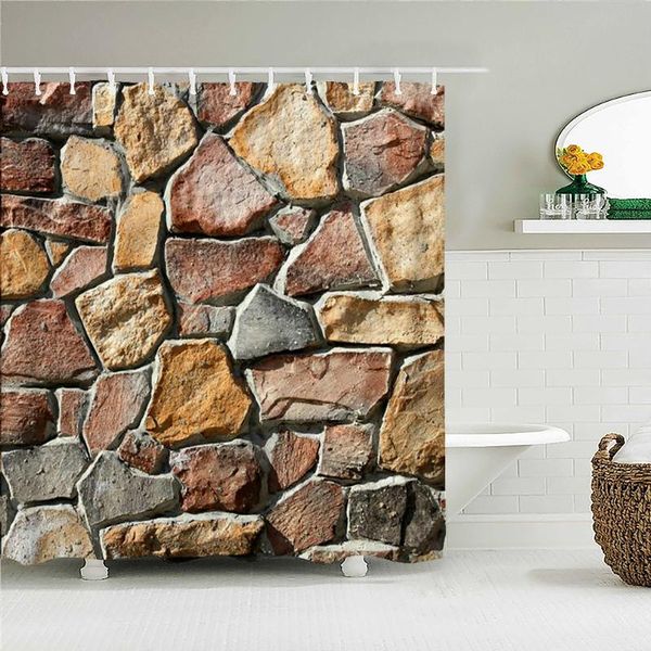 shower curtains waterproof curtain for bathroom old brick rock wall print bathtub polyester with 12 pcs hooks
shower curtains waterproof curtain for bathroom old brick rock wall print bathtub polyester with 12 pcs hooks