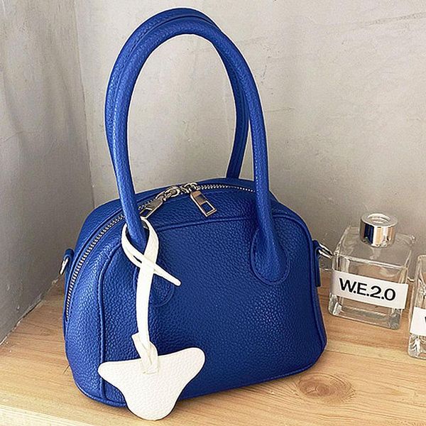 evening bags minimal design blue lychee grain texture one-shoulder handbag shell bag versatile cross-body female fashion women
evening bags minimal design blue lychee grain texture one-shoulder handbag shell bag versatile cross-body female fashion women