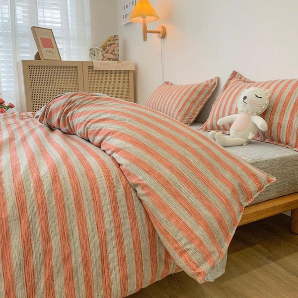 bedding sets stripe simplicity comforter set king full washed cotton home textile duvet cover sheet pillowcase beds
bedding sets stripe simplicity comforter set king full washed cotton home textile duvet cover sheet pillowcase beds