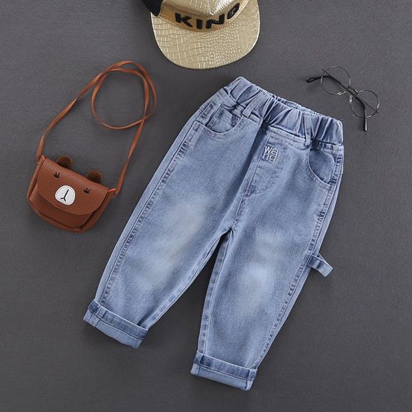 jeans 2-6y boys casual trousers autumn denim pants kids children loose bottoms clothing, Blue
jeans 2-6y boys casual trousers autumn denim pants kids children loose bottoms clothing, Blue