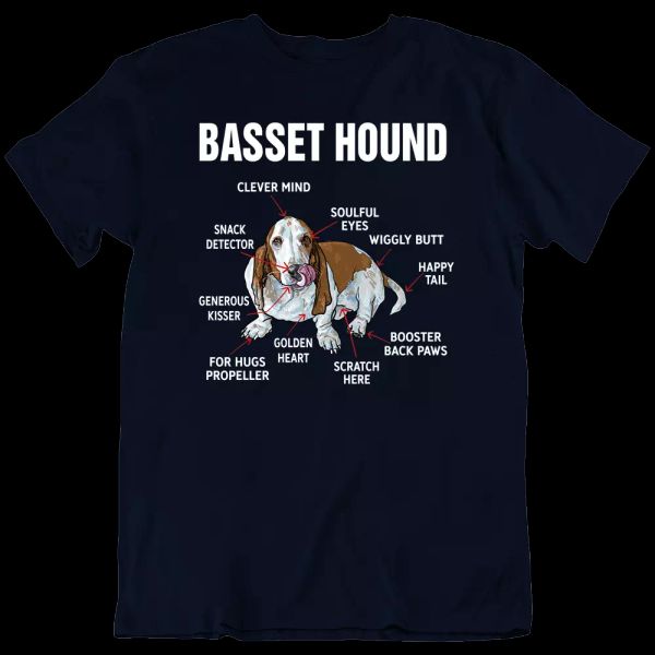 anatomy basset hound, pet dog happy summer funny vintage men's t-shirt new, White;black
anatomy basset hound, pet dog happy summer funny vintage men's t-shirt new, White;black