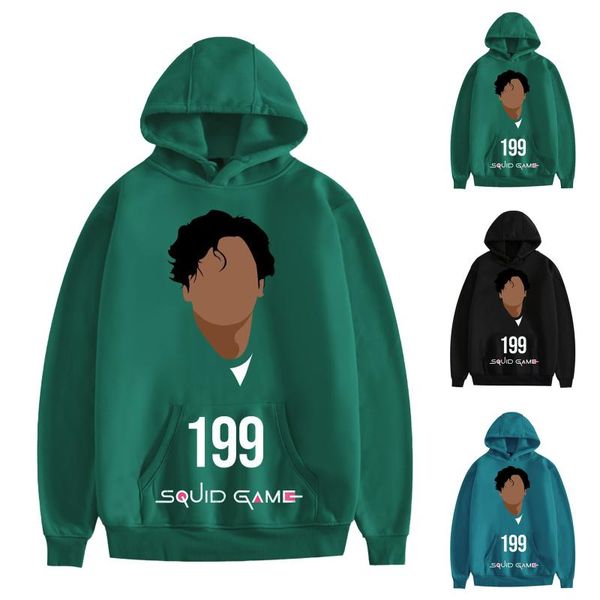 men's hoodies & sweatshirts squid games men women autumn winter fleece hooded pullover fun number 199 printed long sleeve pocket top, Black
men's hoodies & sweatshirts squid games men women autumn winter fleece hooded pullover fun number 199 printed long sleeve pocket top, Black