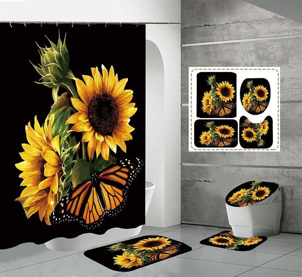 shower curtains sunflower curtain sets with rugs set butterfly bathroom decor waterproof toilet bath mats
shower curtains sunflower curtain sets with rugs set butterfly bathroom decor waterproof toilet bath mats