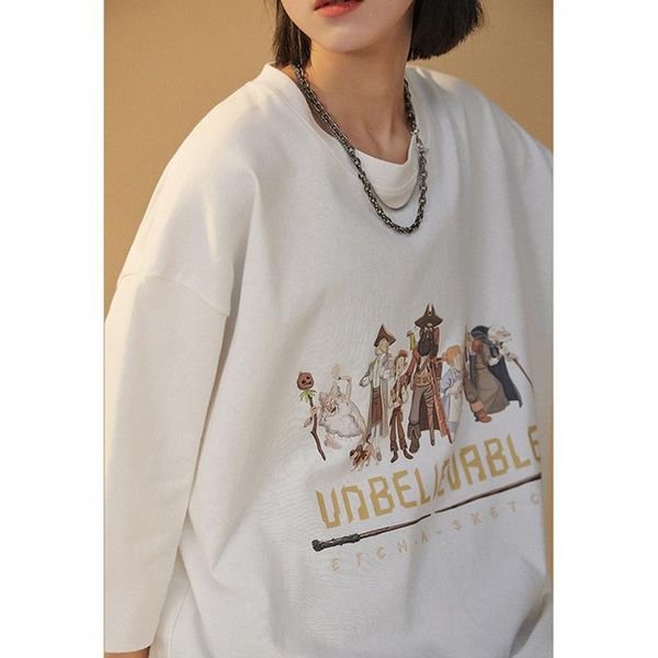 women's t-shirt casual clothing 2021 summer funny plus size tee tidal current short sleeve harajuku korean clothes, White
women's t-shirt casual clothing 2021 summer funny plus size tee tidal current short sleeve harajuku korean clothes, White