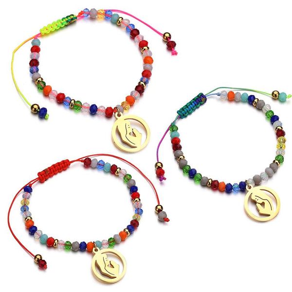 beaded, strands madonna three-dimensional portrait pendant hollow out hand-woven red rope adjustable bracelets colorful beads charm bangle, Black
beaded, strands madonna three-dimensional portrait pendant hollow out hand-woven red rope adjustable bracelets colorful beads charm bangle, Black