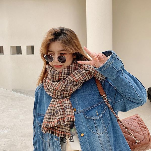 scarves plaid print thick vintage cashmere scarf women shawls and wraps hijab blanket ladies pashmina echarpe bufanda neckerchief 2021, Blue;gray
scarves plaid print thick vintage cashmere scarf women shawls and wraps hijab blanket ladies pashmina echarpe bufanda neckerchief 2021, Blue;gray
