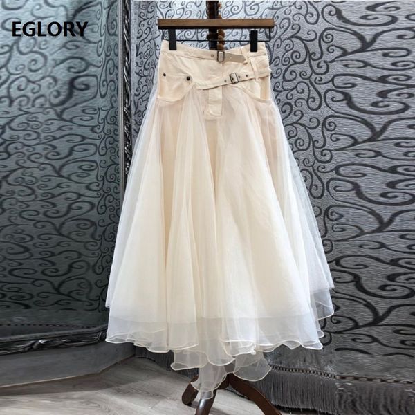 skirts ball gown skirt spring summer clothing women high waist tulle mesh patchwork mid-calf length casual party maxi skirt, Black
skirts ball gown skirt spring summer clothing women high waist tulle mesh patchwork mid-calf length casual party maxi skirt, Black