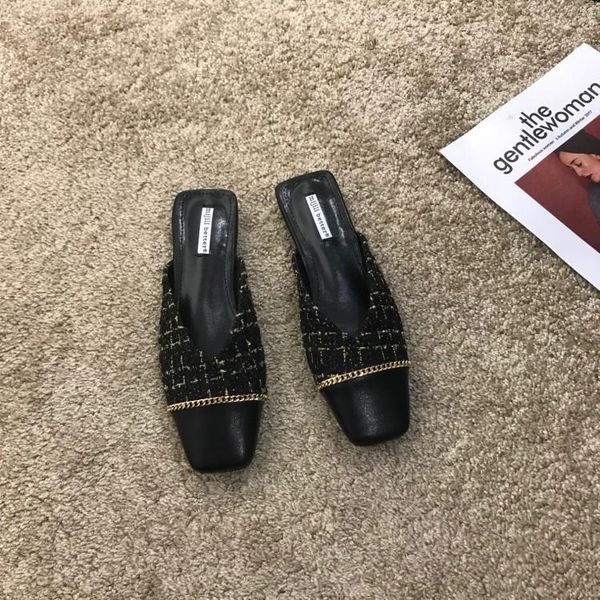 slippers fashion spring women's slip on kitten small heels mules high shoes woman slides ladies dress sheos, Black
slippers fashion spring women's slip on kitten small heels mules high shoes woman slides ladies dress sheos, Black