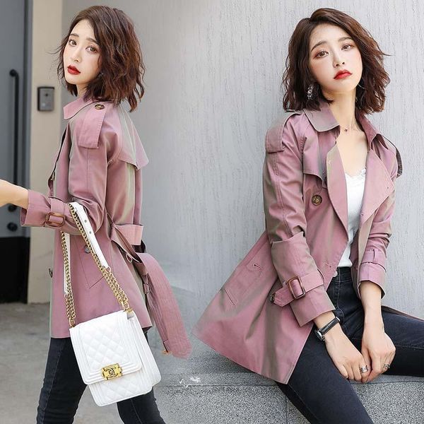 women's trench coats 2021 women coat autumn lapel double breasted sashes lightweight casual short ladies windbreaker plus size y948, Tan;black
women's trench coats 2021 women coat autumn lapel double breasted sashes lightweight casual short ladies windbreaker plus size y948, Tan;black