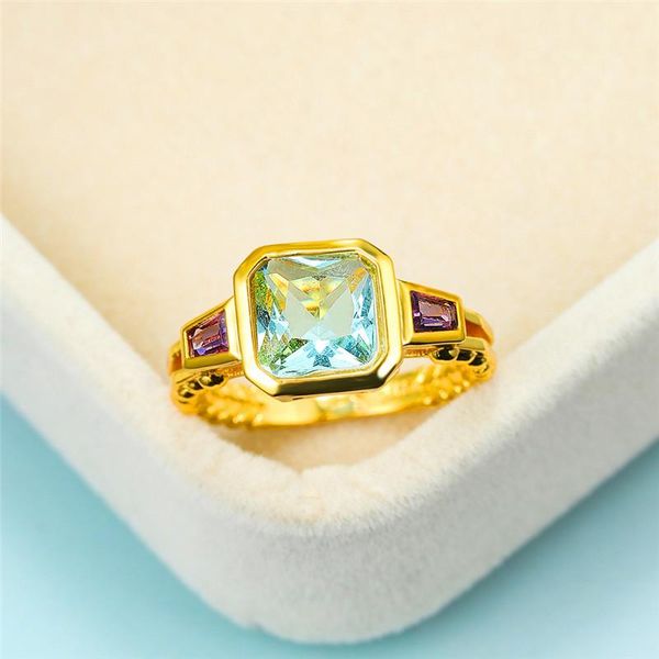 wedding rings vintage female aqua blue crystal ring dainty zircon stone gold for women charm bridal square engagement, Slivery;golden
wedding rings vintage female aqua blue crystal ring dainty zircon stone gold for women charm bridal square engagement, Slivery;golden