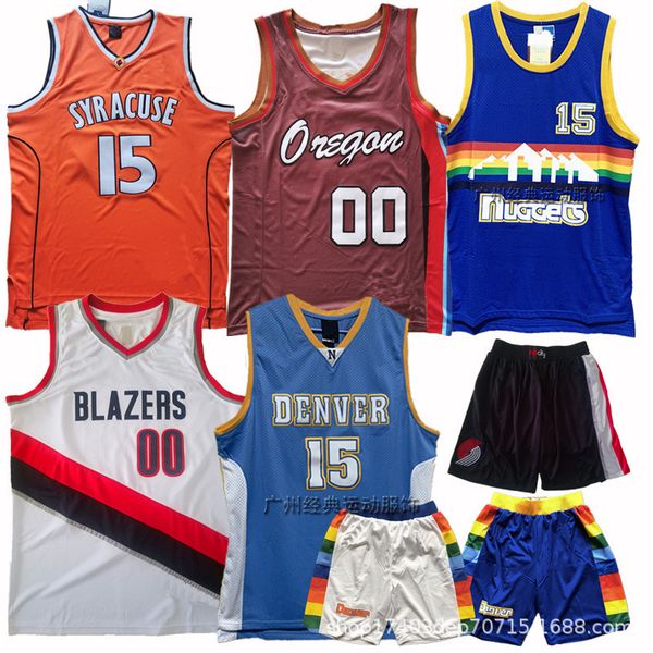 tracksuit sport suit a jersey male trailblazer anthony nuggets no. 15 embroidered basketball shirt high school women's shorts, Gray
tracksuit sport suit a jersey male trailblazer anthony nuggets no. 15 embroidered basketball shirt high school women's shorts, Gray