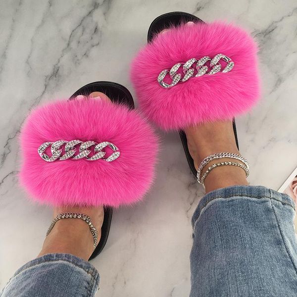 slippers fur with chain summer fluffy ladies real sliders flip flops female sandals flat shoes 2021, Black
slippers fur with chain summer fluffy ladies real sliders flip flops female sandals flat shoes 2021, Black