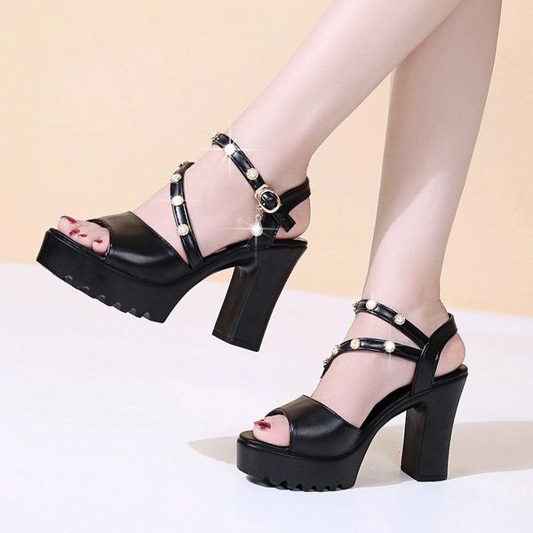 summer women high heel sandals platform shoes pumps female party wedding open toe ankle strap ladies, Black
summer women high heel sandals platform shoes pumps female party wedding open toe ankle strap ladies, Black