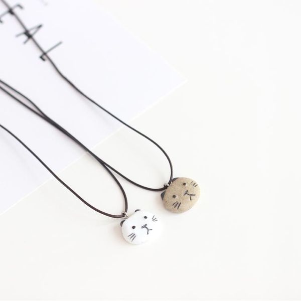 pendant necklaces fashion cartoon animal long necklace jewelry hand painting cute cat ceramic gift for women simple style, Silver
pendant necklaces fashion cartoon animal long necklace jewelry hand painting cute cat ceramic gift for women simple style, Silver