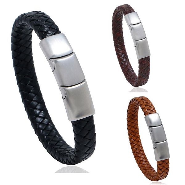 tennis retro handmade weave pu leather male bracelets three section adjustable stainless steel clasp men bangles jewelry gifts, Golden;silver
tennis retro handmade weave pu leather male bracelets three section adjustable stainless steel clasp men bangles jewelry gifts, Golden;silver