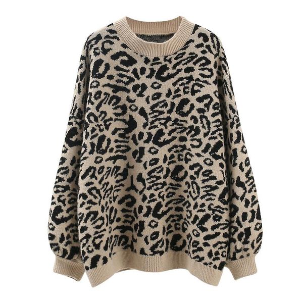 spring leopard sweaters women pullovers loose casual knitted autumn fashion o-neck lantern sleeve thick women's, White;black
spring leopard sweaters women pullovers loose casual knitted autumn fashion o-neck lantern sleeve thick women's, White;black