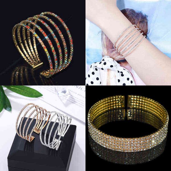 luxury gold silver plated red blue rhinestone wedding cuff bracelets for women shinning crystal with girl & bangles, Golden;silver
luxury gold silver plated red blue rhinestone wedding cuff bracelets for women shinning crystal with girl & bangles, Golden;silver