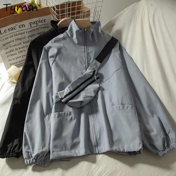 women's jackets women solid simple harajuku hipsters high street oversize bf leisure teens temperament all-match streetwear safari styl, Black;brown
women's jackets women solid simple harajuku hipsters high street oversize bf leisure teens temperament all-match streetwear safari styl, Black;brown