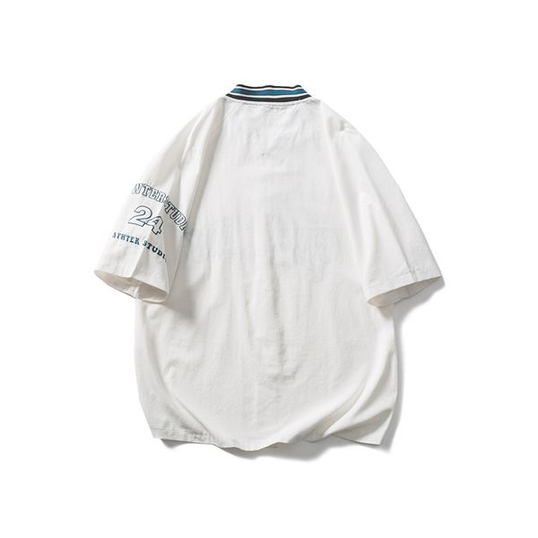 Nature and things 2021 summer new simple short sleeve letter printing trendy men's casual shirt2021, White
Nature and things 2021 summer new simple short sleeve letter printing trendy men's casual shirt2021, White