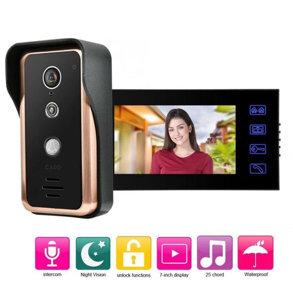 other door hardware 7-inch smart cable video intercom with electrical control lock 100-240v monitoring rfid infrared camera
other door hardware 7-inch smart cable video intercom with electrical control lock 100-240v monitoring rfid infrared camera
