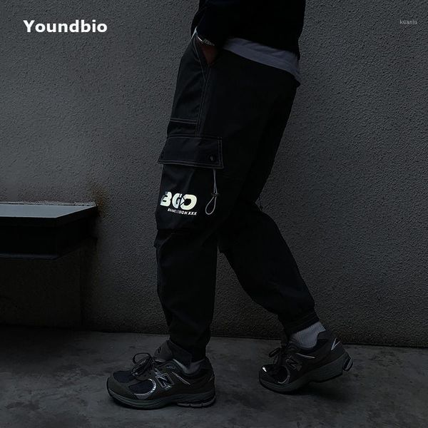 men's pants men reflective printing paratrooper functional street fashion casual jogging sports, Black
men's pants men reflective printing paratrooper functional street fashion casual jogging sports, Black