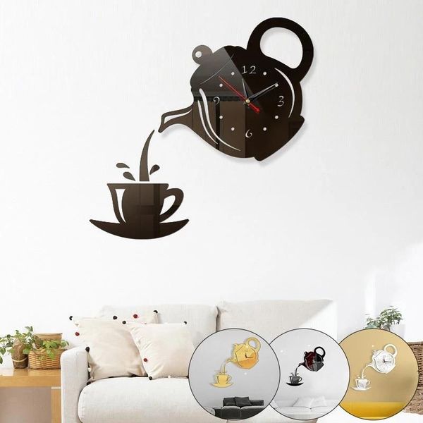 wall clocks 3d art clock stickers acrylic coffee cup teapot self adhesive mirror diy kitchen home living room decoration
wall clocks 3d art clock stickers acrylic coffee cup teapot self adhesive mirror diy kitchen home living room decoration