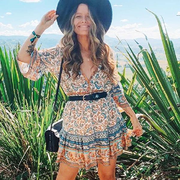 women's tanks & camis mini women rayon floral print summer gypsy flare sleeve drawstring waist short dresses vestido robe b3ew, White
women's tanks & camis mini women rayon floral print summer gypsy flare sleeve drawstring waist short dresses vestido robe b3ew, White