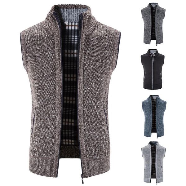 men's vests men sweater knitted vest sweather clothes korean thickened coat comfort zipper 2021 winter, Black;white
men's vests men sweater knitted vest sweather clothes korean thickened coat comfort zipper 2021 winter, Black;white