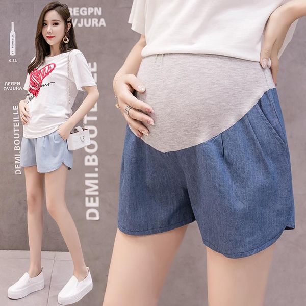 0013# summer thin denim maternity shorts elastic waist belly casual loose clothes for pregnant women wide leg pregnancy bottoms, White
0013# summer thin denim maternity shorts elastic waist belly casual loose clothes for pregnant women wide leg pregnancy bottoms, White