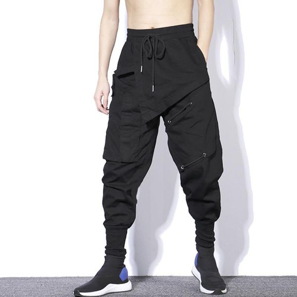 #1723 spring black pencil harem pants men patchwork elastic waist split joint joggers mens cargo streetwear fashion men's
#1723 spring black pencil harem pants men patchwork elastic waist split joint joggers mens cargo streetwear fashion men's