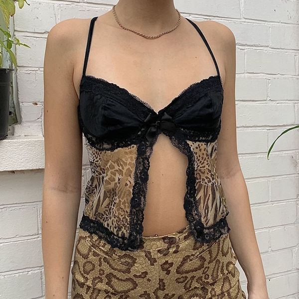 fairy grunge crop for women cyber y2k aesthetic clothes leopard mesh patchwork lace satin tanks camis n84-bg10, White
fairy grunge crop for women cyber y2k aesthetic clothes leopard mesh patchwork lace satin tanks camis n84-bg10, White