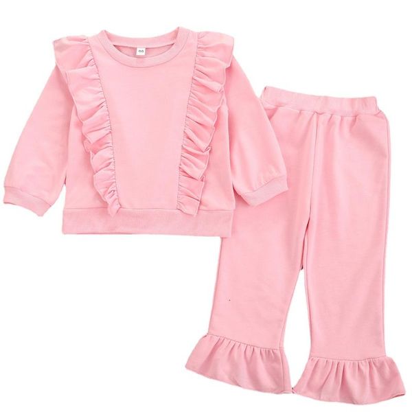 clothing sets 2021 baby kid girl clothes set sweet ruffles long sleeve sweatshirt solid pants autumn children's outfits 2-7y, White
clothing sets 2021 baby kid girl clothes set sweet ruffles long sleeve sweatshirt solid pants autumn children's outfits 2-7y, White