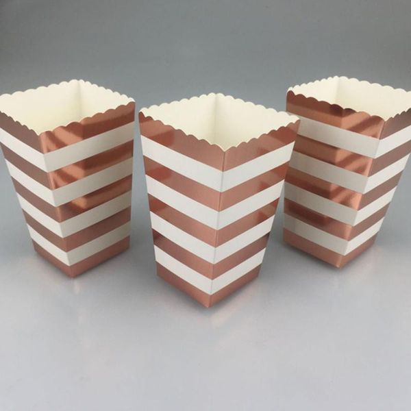 50pcs rose gold popcorn paper boxes chicken cartons snack container for party (random style) gift wrap
50pcs rose gold popcorn paper boxes chicken cartons snack container for party (random style) gift wrap