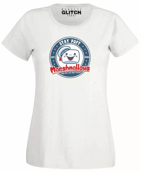 puft marshmallows womens t-shirt ghostbusters retro classic movie gift, White;black
puft marshmallows womens t-shirt ghostbusters retro classic movie gift, White;black