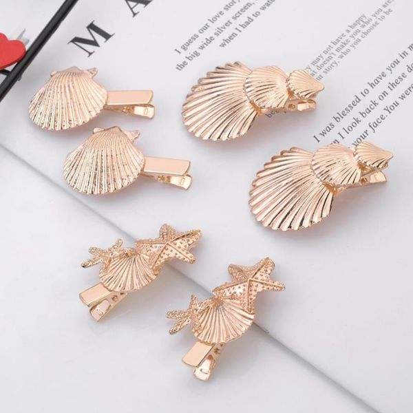 hair clips & barrettes 2021 women headwear shell conch jewelry gold color starfish pins star clip fashion accessories tiara, Golden;silver
hair clips & barrettes 2021 women headwear shell conch jewelry gold color starfish pins star clip fashion accessories tiara, Golden;silver