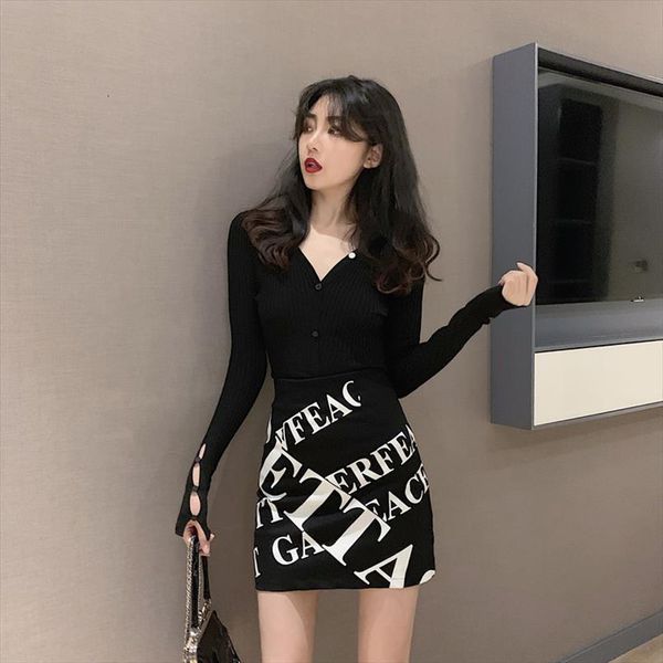 summer letter print zipper mini women skirt high waist wild hip a short fashion temperament female faldas, Black
summer letter print zipper mini women skirt high waist wild hip a short fashion temperament female faldas, Black