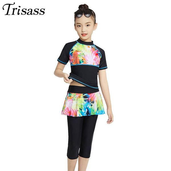 trisass 2021 skirt two piece swimsuit for girl half-sleeve children bathing suit professional sports long pants swimwear one-piece suits
trisass 2021 skirt two piece swimsuit for girl half-sleeve children bathing suit professional sports long pants swimwear one-piece suits
