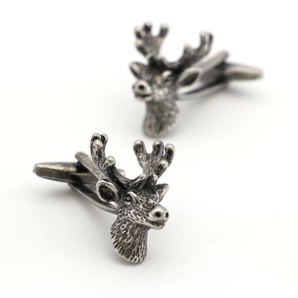 cuff links for men vintage sika deer design quality brass material black color cufflinks wholesale&retail, Silver
cuff links for men vintage sika deer design quality brass material black color cufflinks wholesale&retail, Silver
