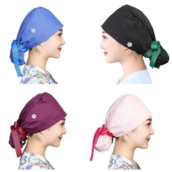 beanie/skull caps 573b women working scrub cap with buttons ribbon tie sweatband solid bouffant hat, Blue;gray
beanie/skull caps 573b women working scrub cap with buttons ribbon tie sweatband solid bouffant hat, Blue;gray