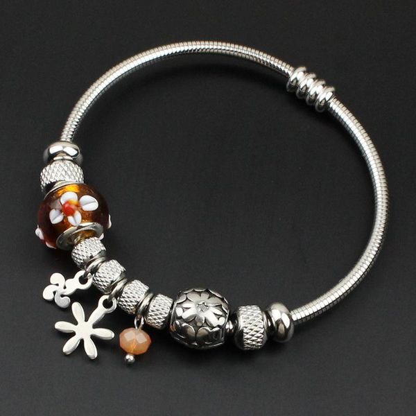 bangle european and american flower beads smeared retro spring snake chain magnet self-priming can open the bracelet, Black
bangle european and american flower beads smeared retro spring snake chain magnet self-priming can open the bracelet, Black