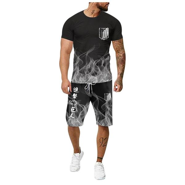 men's tracksuits attack on the giant micro-label suit 3d printing short-sleeved thin summer t-shirt shorts two-piece baseball shirt, Gray
men's tracksuits attack on the giant micro-label suit 3d printing short-sleeved thin summer t-shirt shorts two-piece baseball shirt, Gray