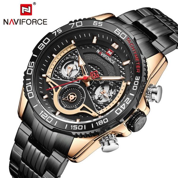 wristwatches naviforce 2021 fashion watch men luxury quartz wristwatch steel strap military relogio masculino sports watches male clock, Slivery;brown
wristwatches naviforce 2021 fashion watch men luxury quartz wristwatch steel strap military relogio masculino sports watches male clock, Slivery;brown