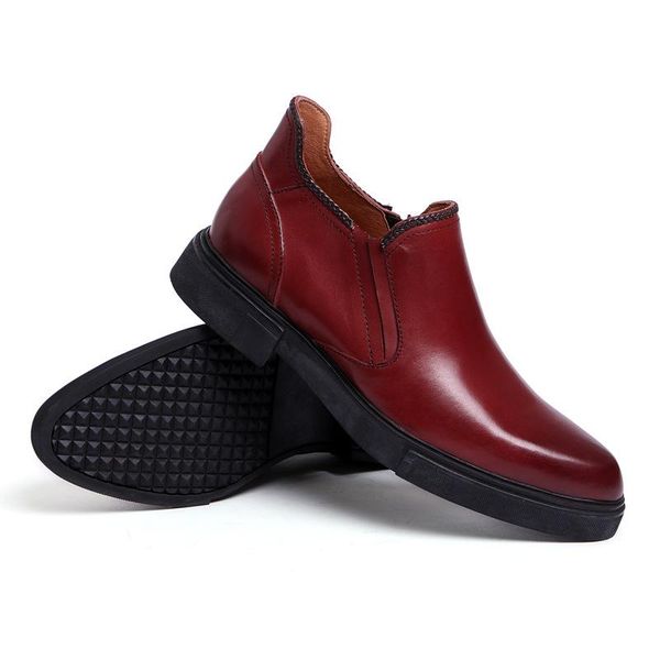 boots quality brand fashion high ankle men round toe slip on winter matin genuine leather business work shoes male, Black
boots quality brand fashion high ankle men round toe slip on winter matin genuine leather business work shoes male, Black