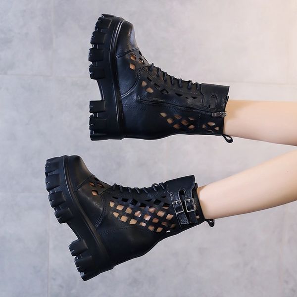 mid calf platform sandals boots woman summer black boots hollow out mesh wedges womens spring shoes increased heel black white
mid calf platform sandals boots woman summer black boots hollow out mesh wedges womens spring shoes increased heel black white