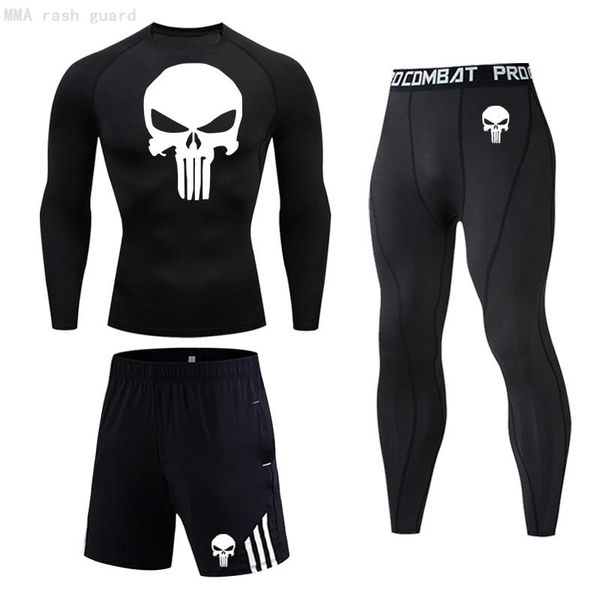 men's thermal underwear shirt pants set skul mma fitness sports compression leggings winter bottoming, Black;white
men's thermal underwear shirt pants set skul mma fitness sports compression leggings winter bottoming, Black;white