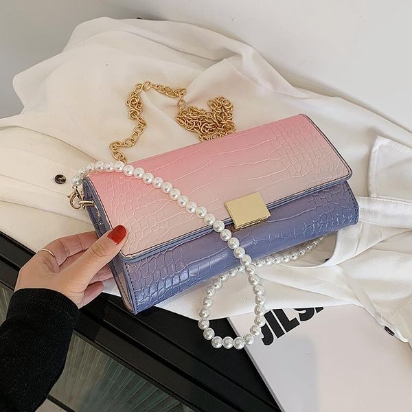 evening bags gradient design shoulder for women 2021 summer pearl beaded chains female crossbody bag fashion handbags
evening bags gradient design shoulder for women 2021 summer pearl beaded chains female crossbody bag fashion handbags