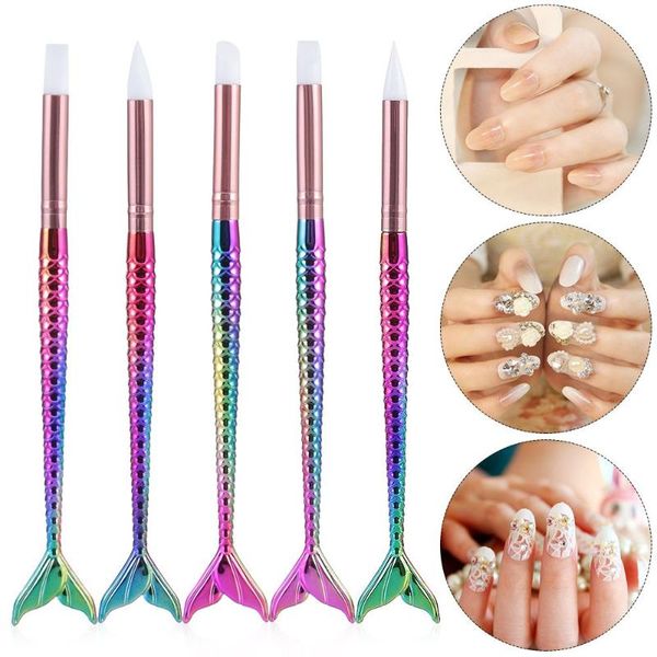 nail brushes 3d carving diy glitter silicone head tools pen rhinestone handle mermaid art brush, Yellow
nail brushes 3d carving diy glitter silicone head tools pen rhinestone handle mermaid art brush, Yellow